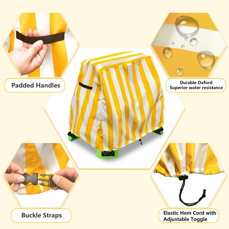 Aacabo Kids Water Table Cover Fit Step2 Rain Showers Splash Pond Water Table Waterproof Dust Proof Anti-UV Outdoor Toys Cover-Cover only - Image 3